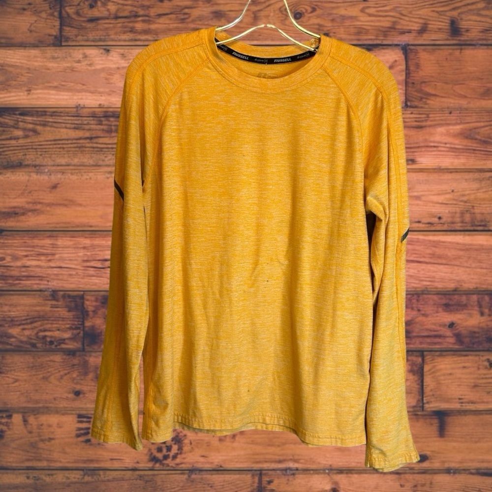 5 for $25🔥Russell Athletic Yellow Orange Sleeve T-Shirt Boys XXL (18)